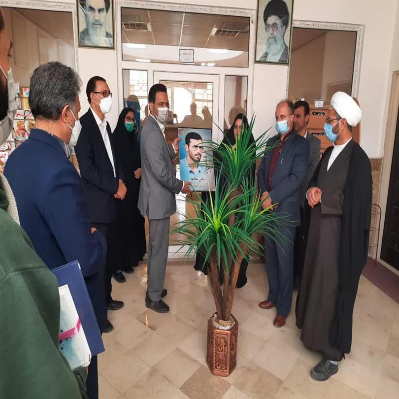 نامگداری سالن مطالعه به نام هنرمند شهید محمد خالوئیان